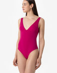 Luna | Costume Intero Double - Magenta/Tabacco - donna - Raggianti