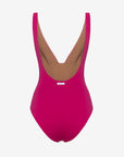 Luna | Costume Intero Double - Magenta/Tabacco - donna - Raggianti