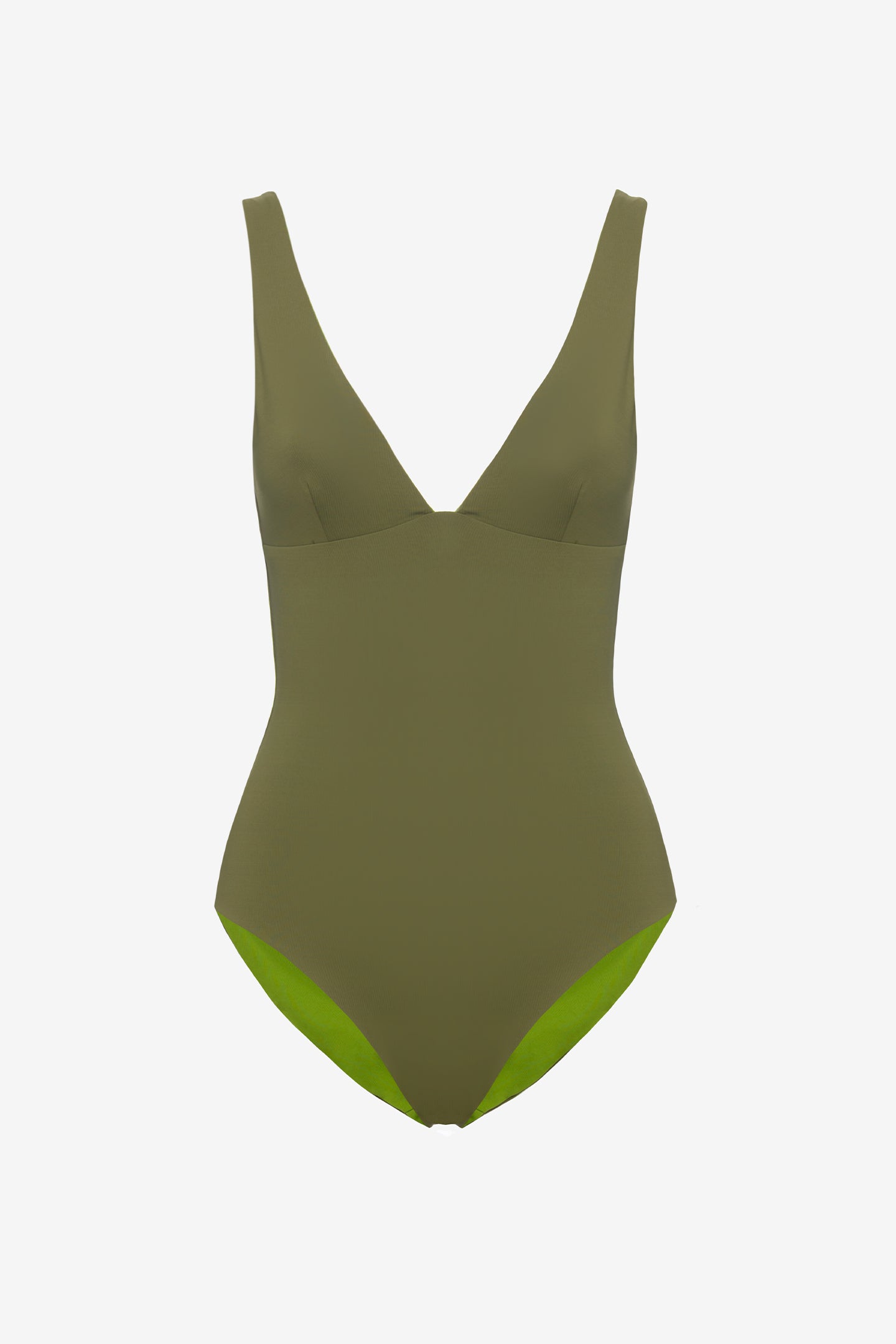 Luna | Costume Intero Double - Verde Militare/Verde - donna - Raggianti