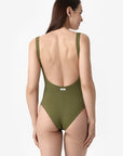 Luna | Costume Intero Double - Verde Militare/Verde - donna - Raggianti