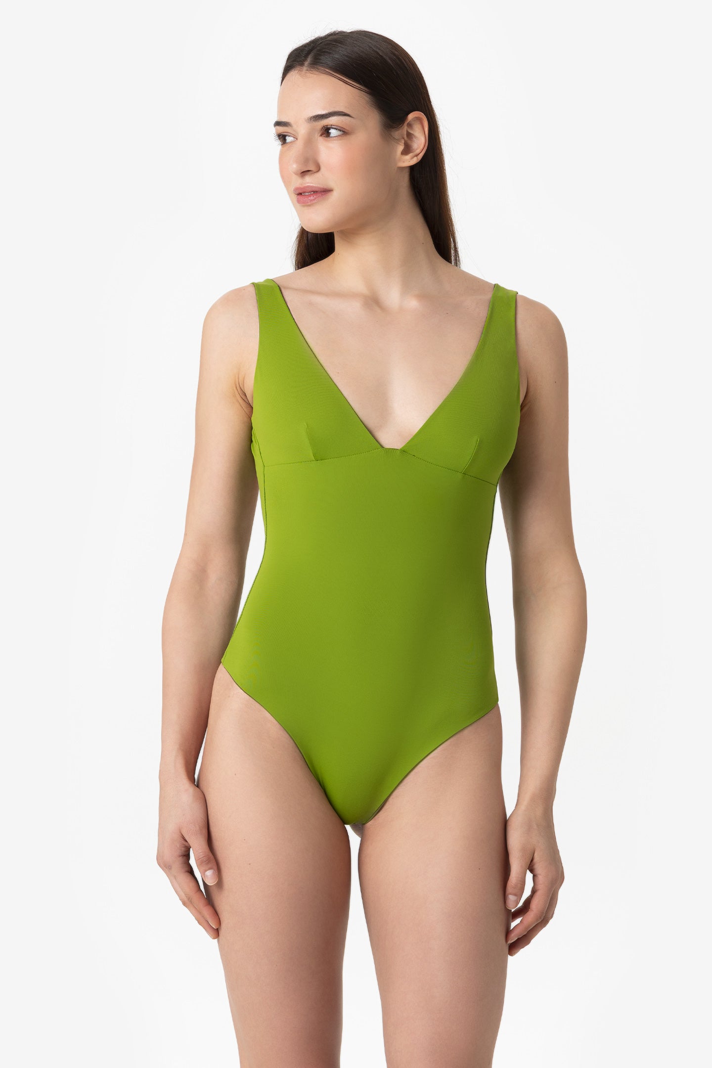 Luna | Costume Intero Double - Verde Militare/Verde - donna - Raggianti