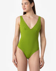 Luna | Costume Intero Double - Verde Militare/Verde - donna - Raggianti
