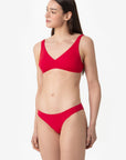 Ginevra | Slip Vita Bassa Double - Rosso/Rosa - donna - Raggianti