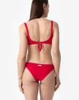 Ginevra | Slip Vita Bassa Double - Rosso/Rosa - donna - Raggianti
