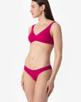 Ginevra | Slip Vita Bassa Double - Magenta/Tabacco - donna - Raggianti
