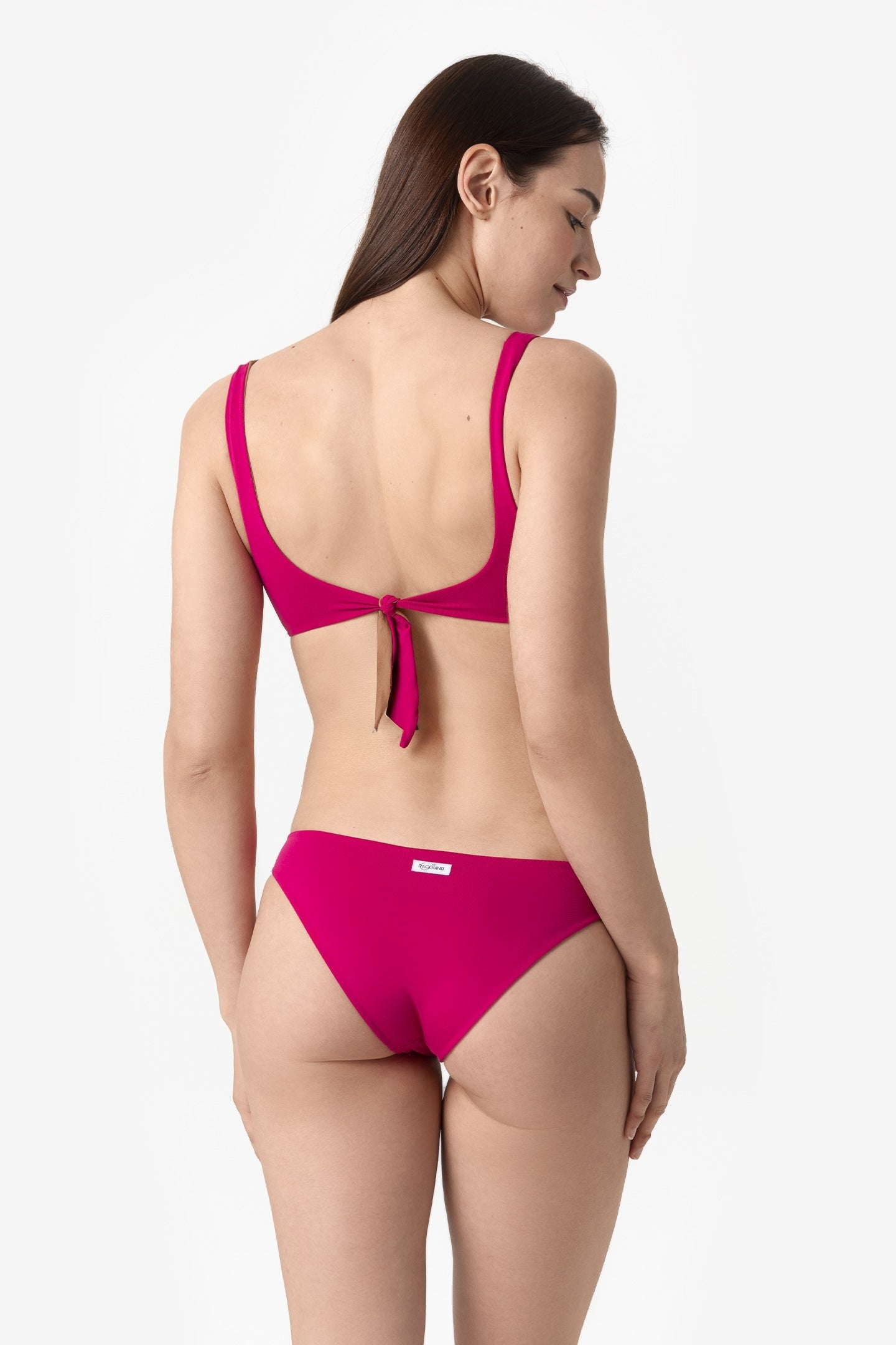 Ginevra | Slip Vita Bassa Double - Magenta/Tabacco - donna - Raggianti