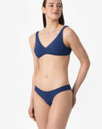 Ginevra | Slip Vita Bassa Double - Blu/Ruggine - donna - Raggianti