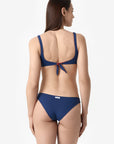 Ginevra | Slip Vita Bassa Double - Blu/Ruggine - donna - Raggianti