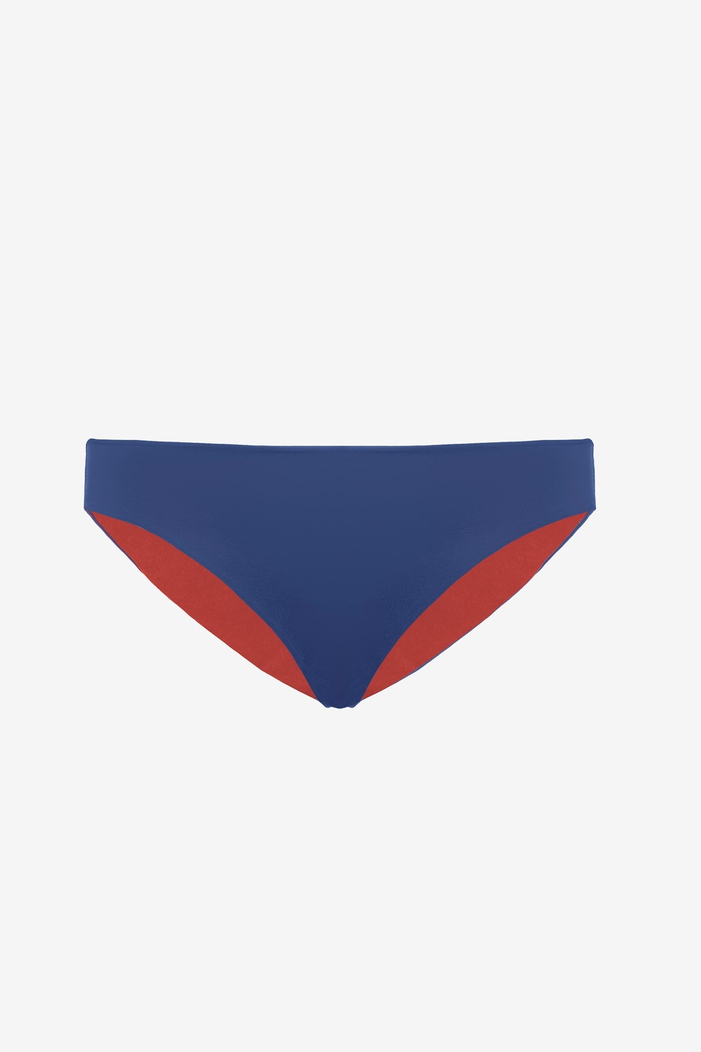 Ginevra | Slip Vita Bassa Double - Blu/Ruggine - donna - Raggianti