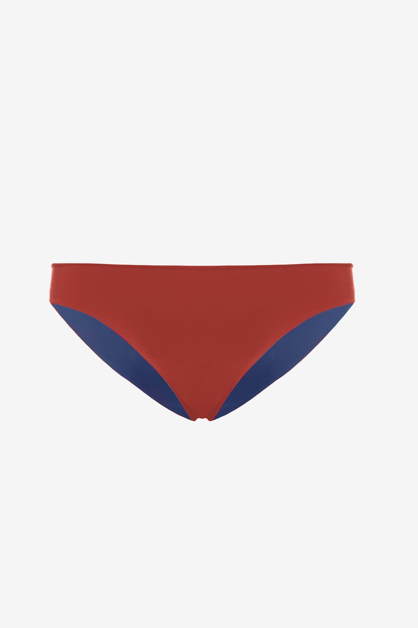 Ginevra | Slip Vita Bassa Double - Blu/Ruggine - donna - Raggianti