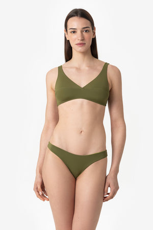 Ginevra | Slip Vita Bassa Double - Verde Militare/Verde - donna - Raggianti