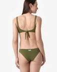Ginevra | Slip Vita Bassa Double - Verde Militare/Verde - donna - Raggianti