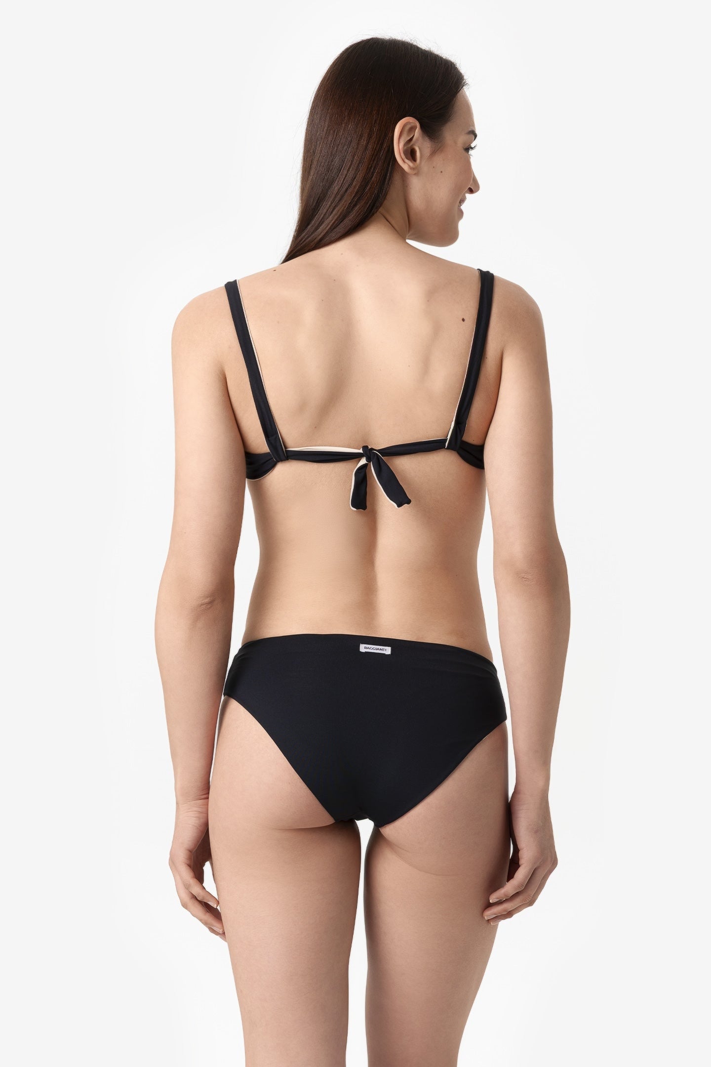 Grace | Slip Classico Double - Nero/Beige - donna - Raggianti