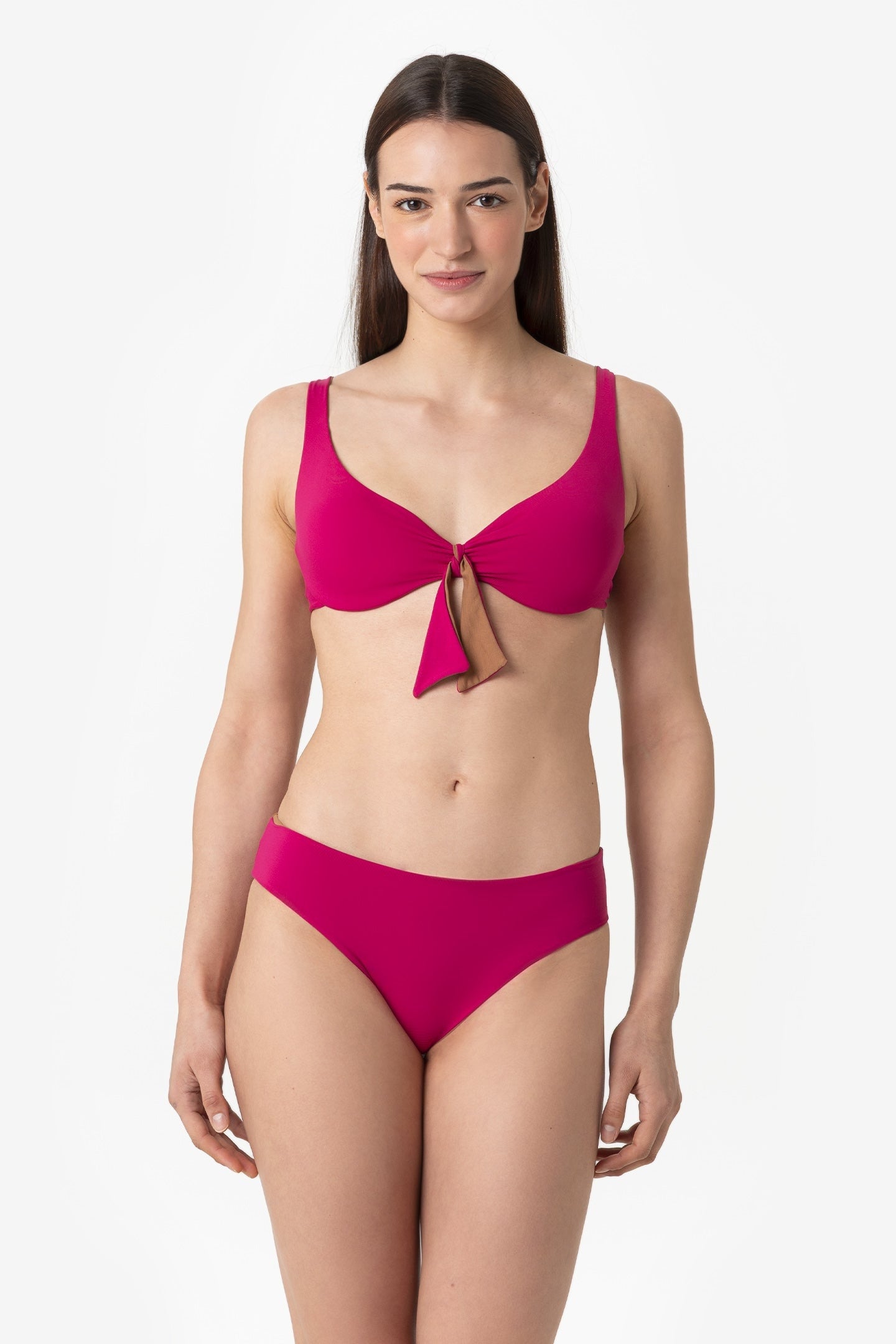 Grace | Slip Classico Double - Magenta/Tabacco - donna - Raggianti