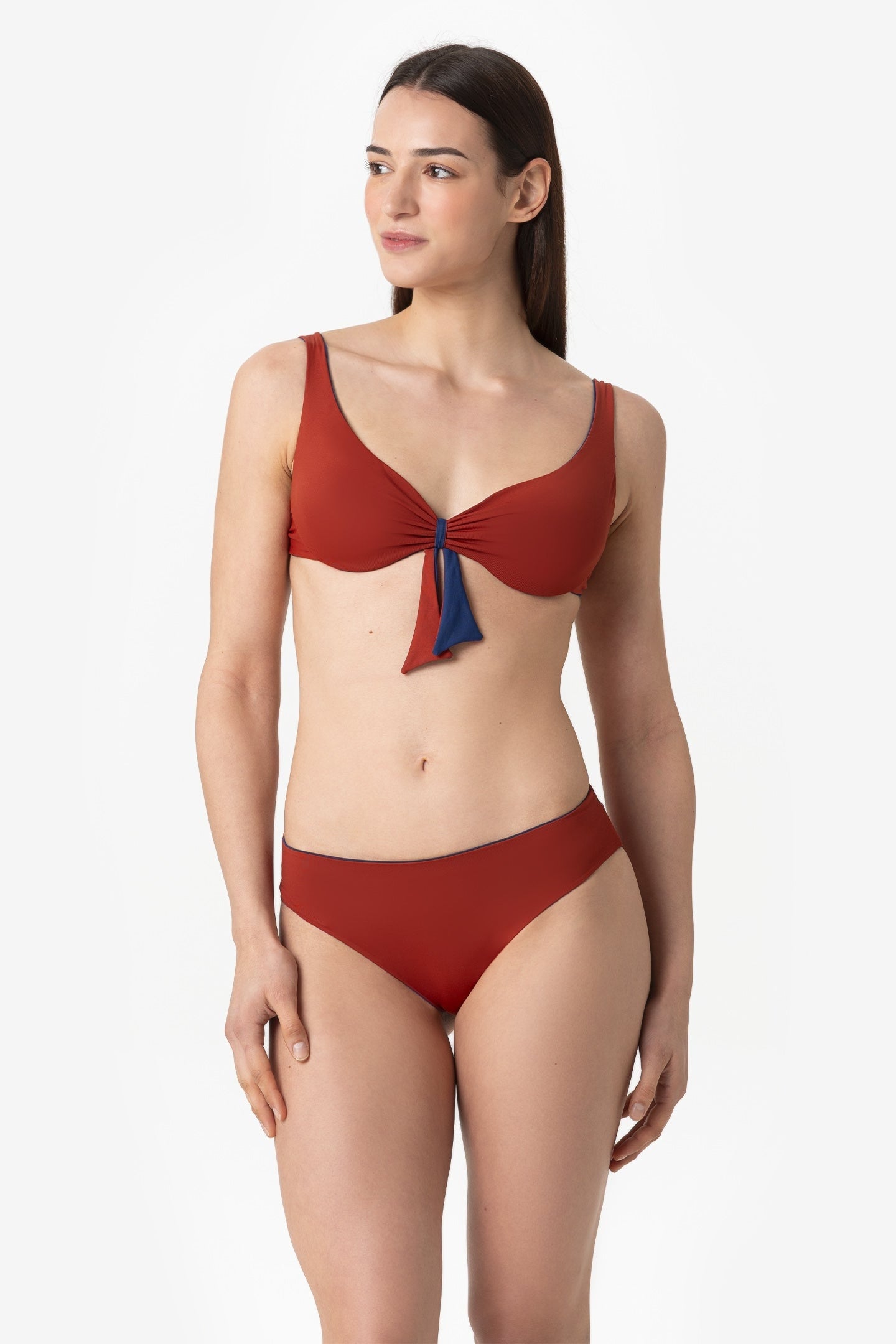 Grace | Slip Classico Double - Blu/Ruggine - donna - Raggianti