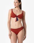 Grace | Slip Classico Double - Blu/Ruggine - donna - Raggianti