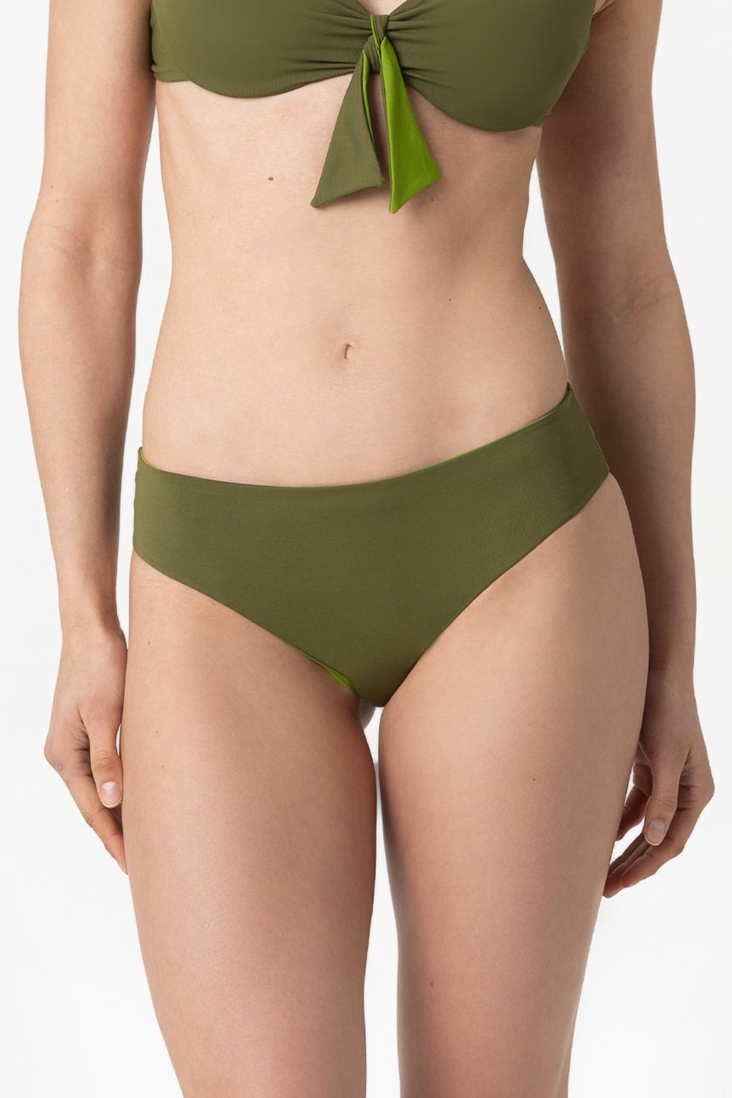 Grace | Slip Classico Double - Verde Militare/Verde - donna - Raggianti