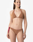 Hazel | Slip Annodato Double - Magenta/Tabacco - donna - Raggianti