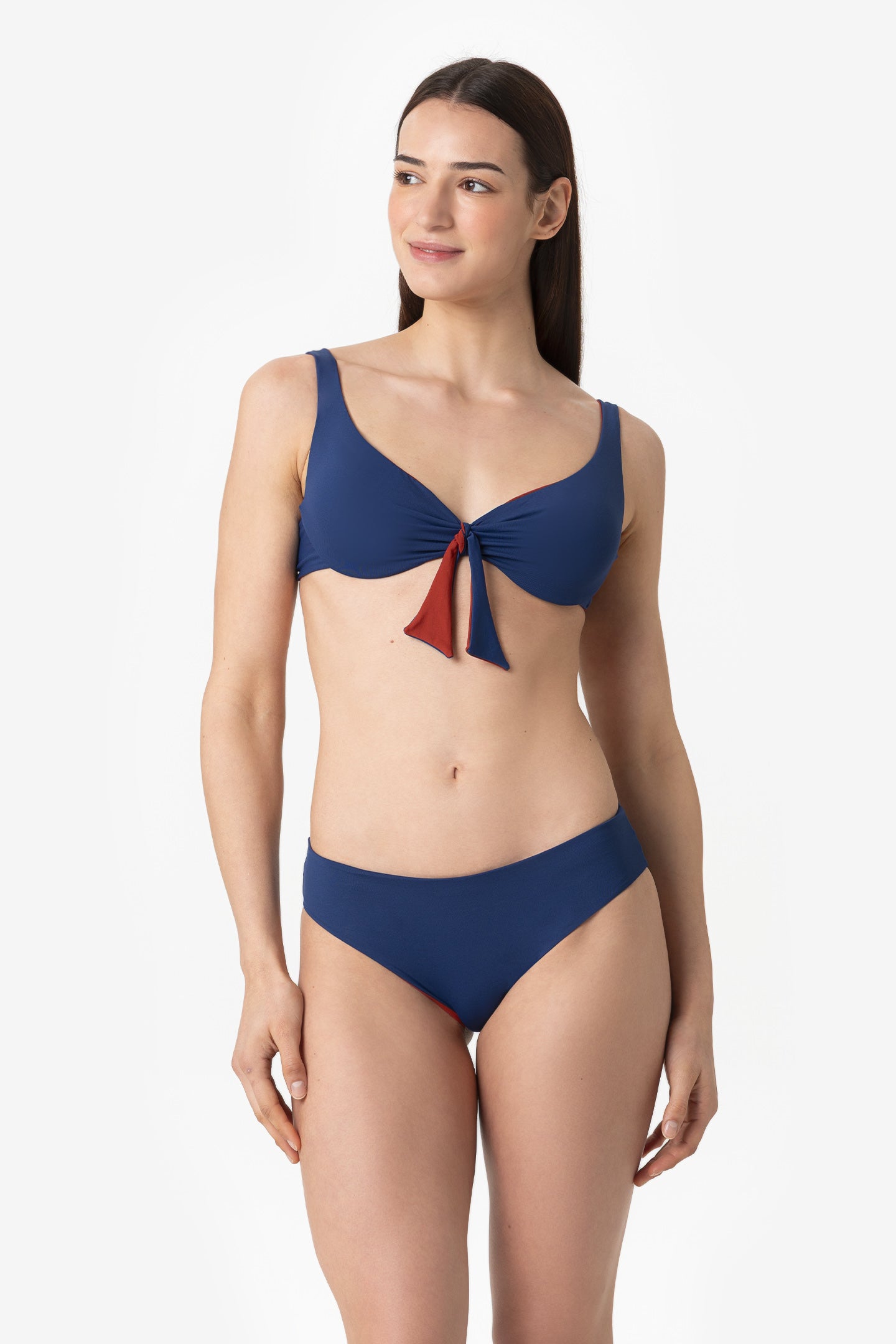 Grace | Slip Classico Double - Blu/Ruggine - donna - Raggianti