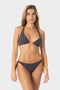 Gemma | Top Bikini Triangolo Reversibile - Grigio/Arancio - donna - Raggianti