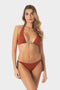 Gemma | Top Bikini Triangolo Reversibile - Ruggine/Blu - donna - Raggianti