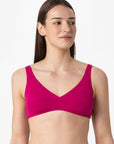 Sienna | Reggiseno Olimpionico Double - Magenta/Tabacco - donna - Raggianti