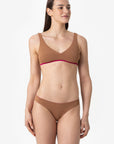 Sienna | Reggiseno Olimpionico Double - Magenta/Tabacco - donna - Raggianti