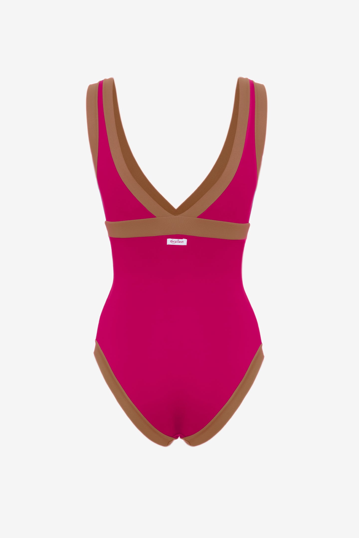Dafne | Costume Intero Bordato - Magenta/Tabacco - donna - Raggianti