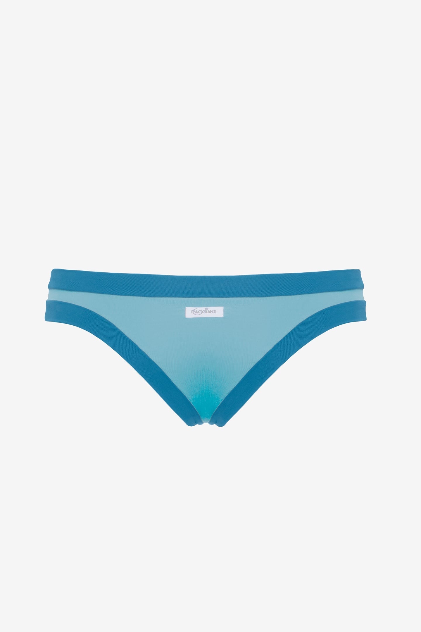 Sophie | Slip Brasiliano Bordato - Azzurro/Ottanio - donna - Raggianti