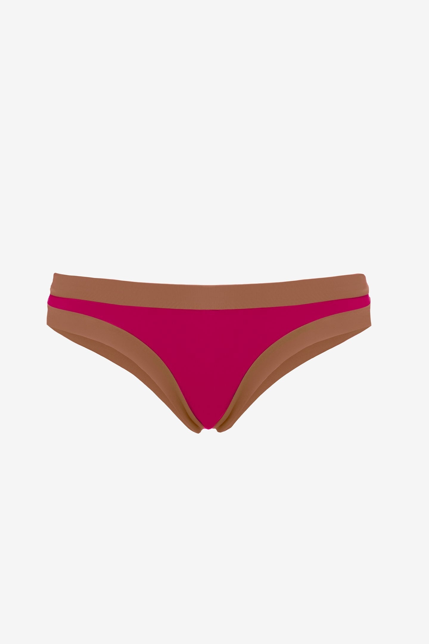 Sophie | Slip Brasiliano Bordato - Magenta/Tabacco - donna - Raggianti