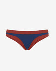 Sophie | Slip Brasiliano Bordato - Blu/Ruggine - donna - Raggianti