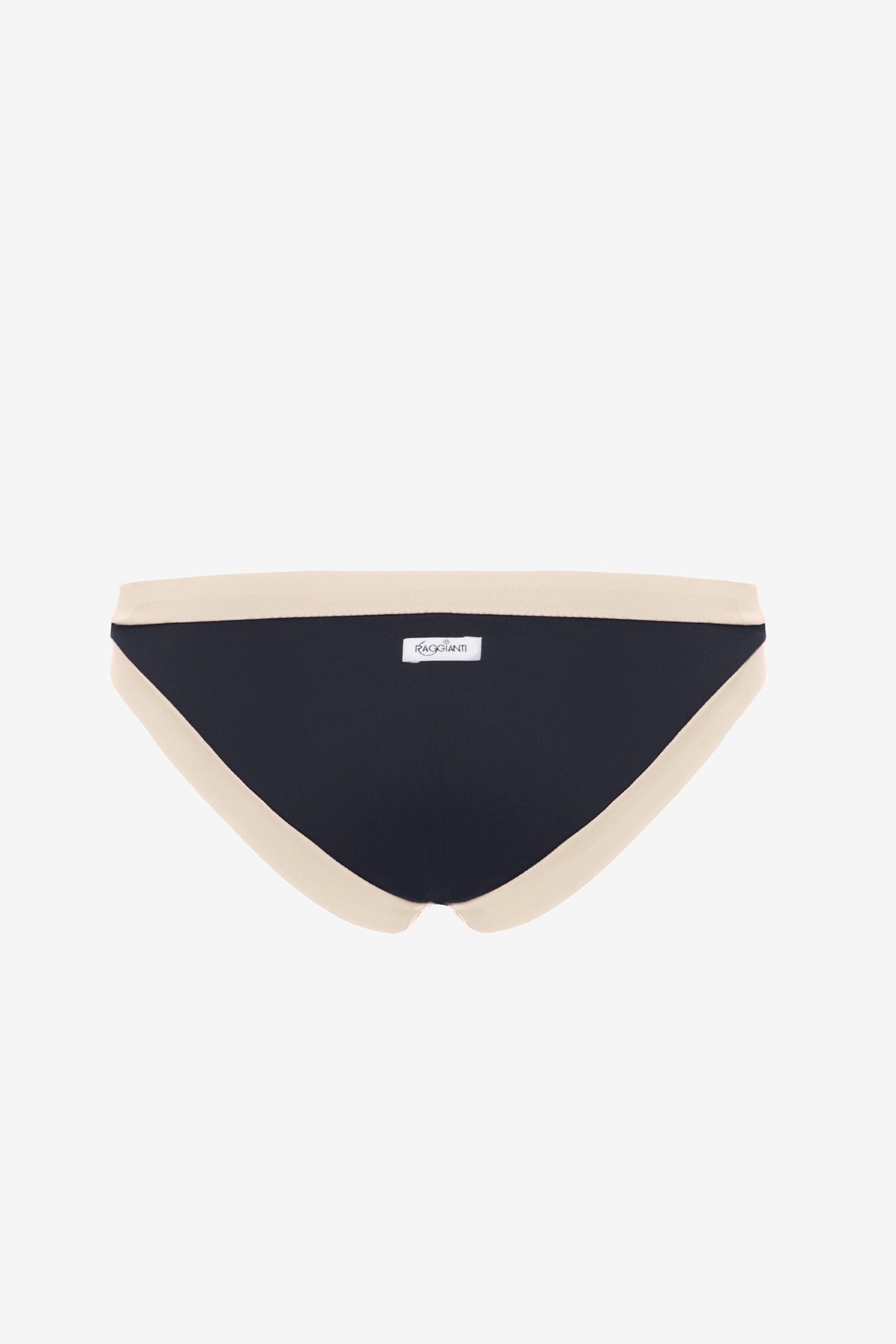 Layla | Slip Vita Bassa Bordato - Nero/Beige - donna - Raggianti