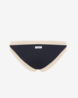 Layla | Slip Vita Bassa Bordato - Nero/Beige - donna - Raggianti
