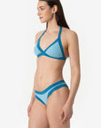 Layla | Slip Vita Bassa Bordato - Azzurro/Ottanio - donna - Raggianti