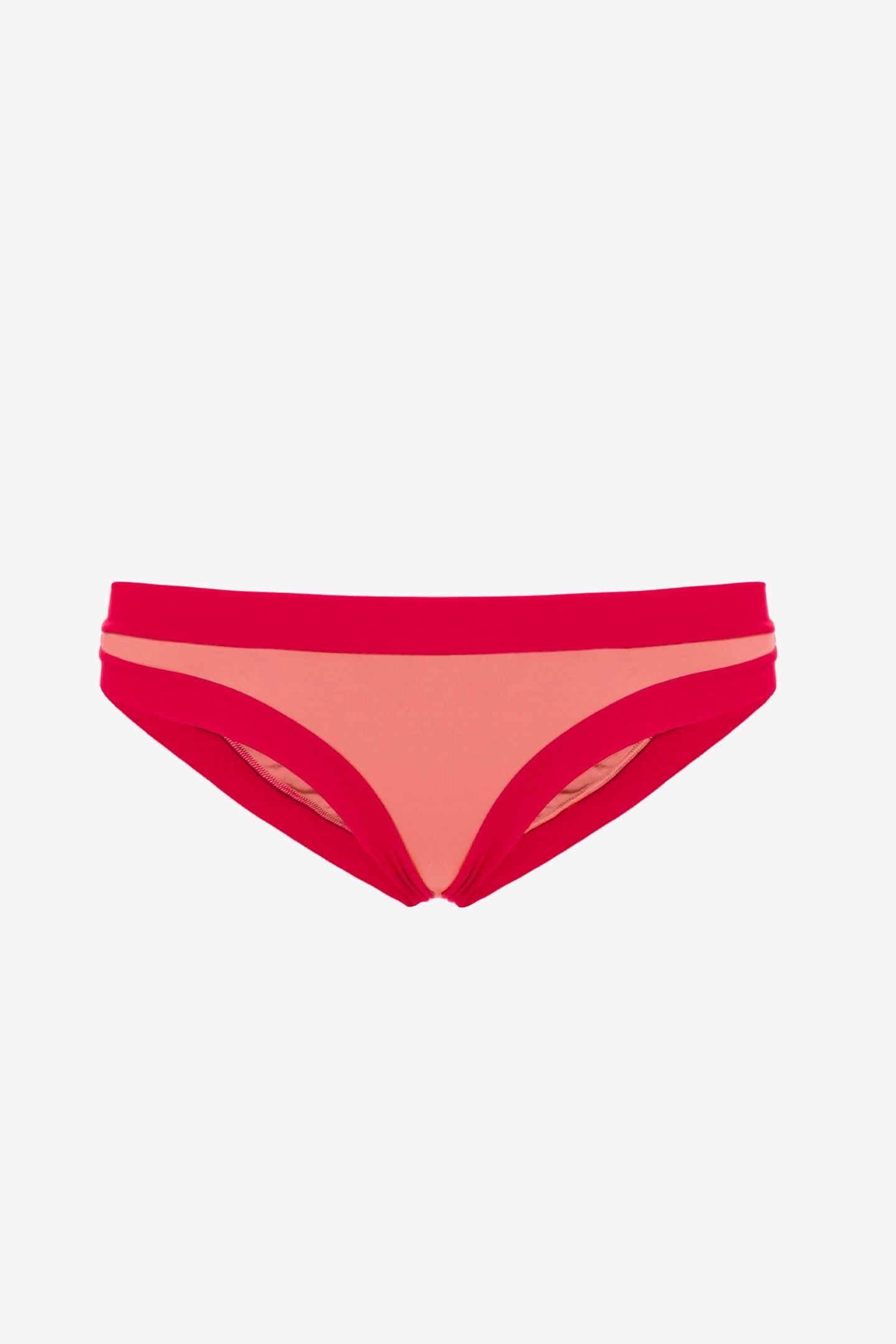 Layla | Slip Vita Bassa Bordato - Rosa/Rosso - donna - Raggianti