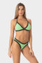 Layla | Slip Bikini a Vita Bassa Bordato - Yoda/Militare - donna - Raggianti