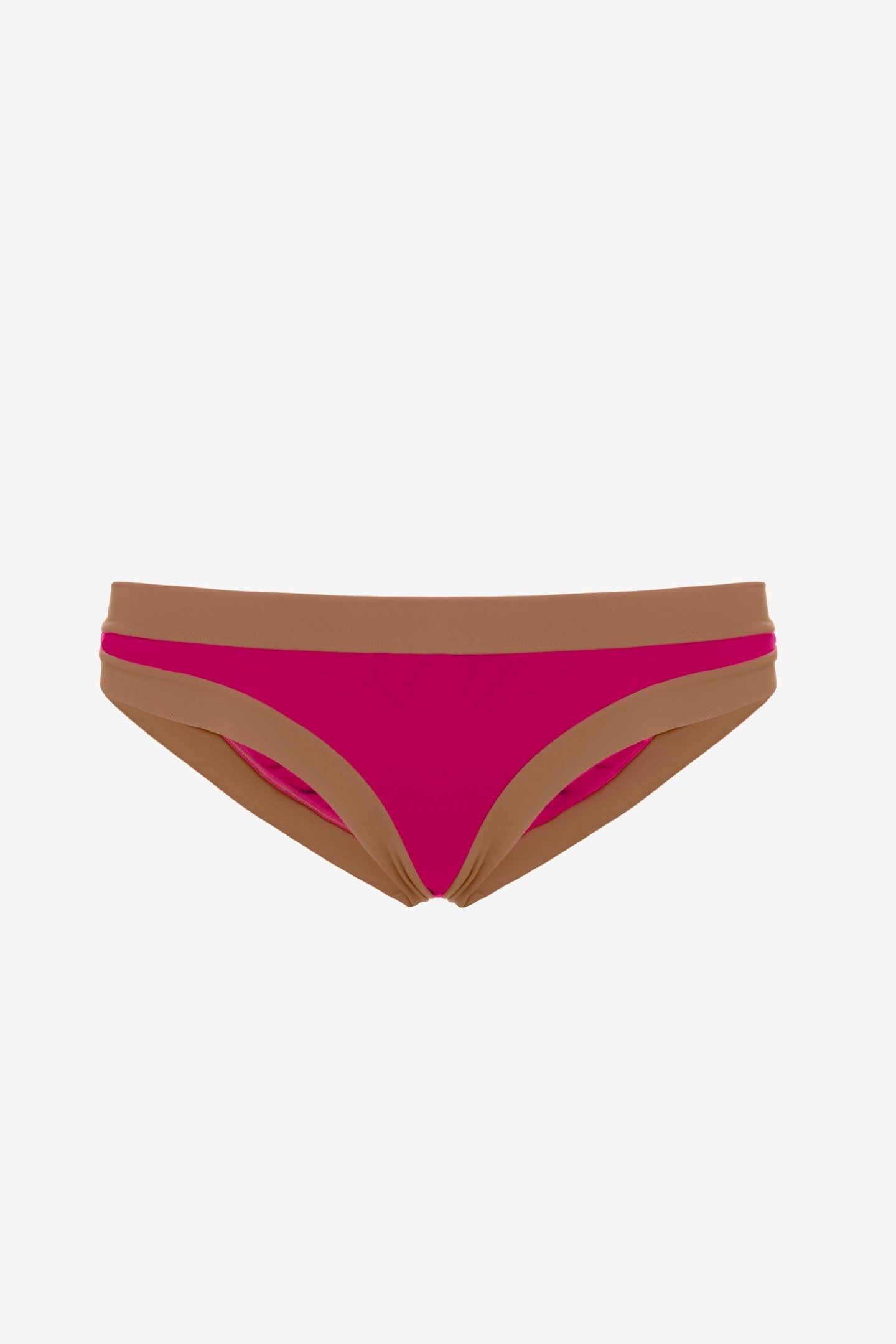 Layla | Slip Vita Bassa Bordato - Magenta/Tabacco - donna - Raggianti