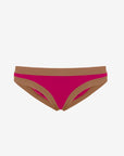 Layla | Slip Vita Bassa Bordato - Magenta/Tabacco - donna - Raggianti