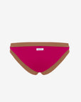 Layla | Slip Vita Bassa Bordato - Magenta/Tabacco - donna - Raggianti
