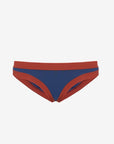 Layla | Slip Vita Bassa Bordato - Blu/Ruggine - donna - Raggianti