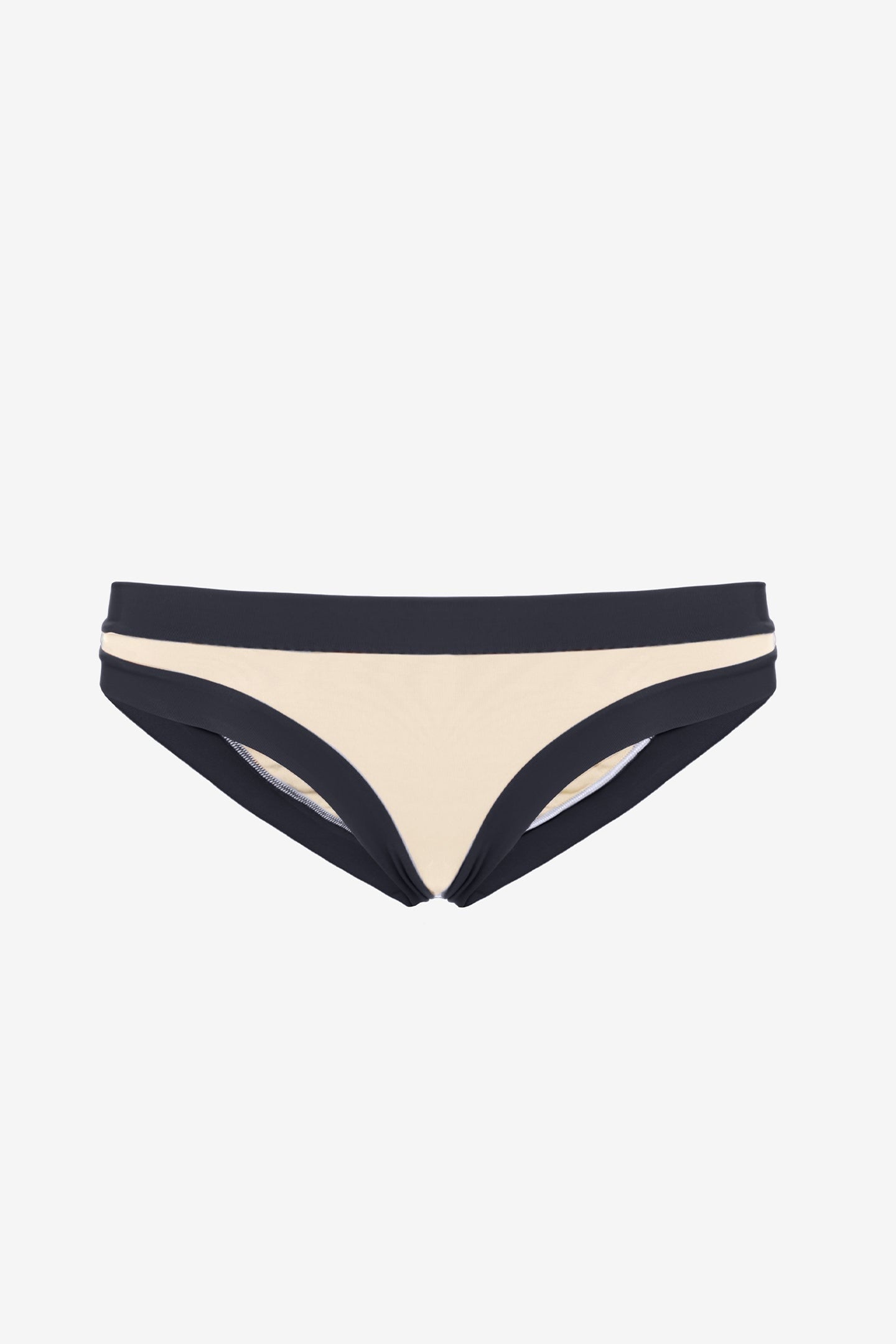 Layla | Slip Vita Bassa Bordato - Beige/Nero - donna - Raggianti
