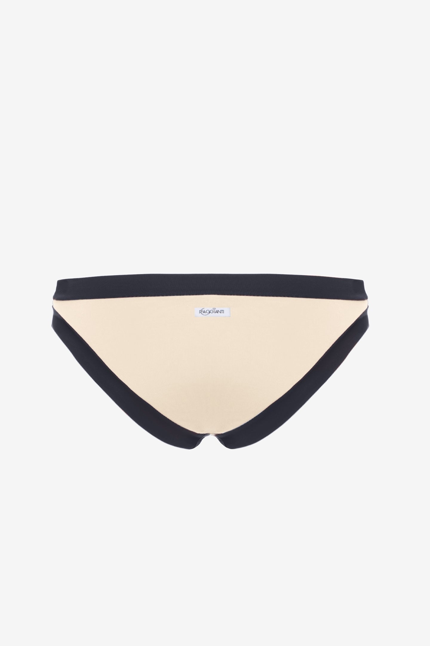Layla | Slip Vita Bassa Bordato - Beige/Nero - donna - Raggianti