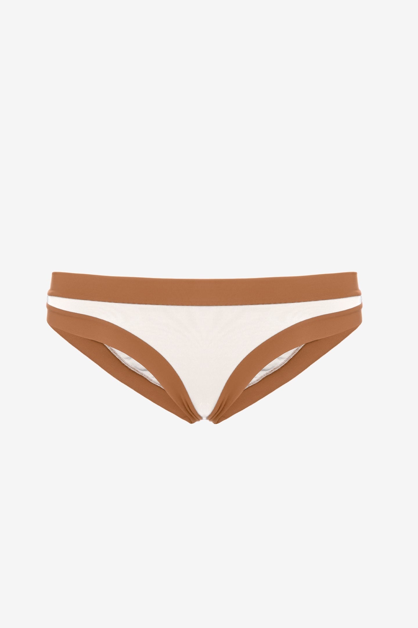 Layla | Slip Vita Bassa Bordato - Yougurt/Tabacco - donna - Raggianti