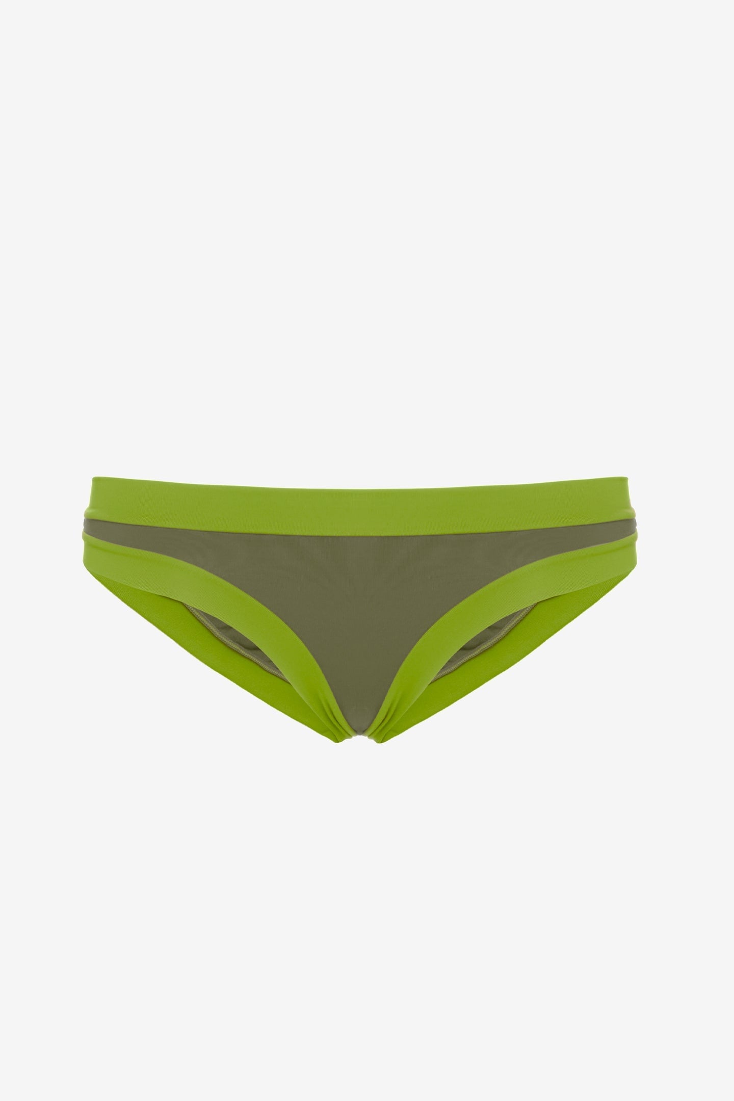 Layla | Slip Vita Bassa Bordato - Verde Militare/Verde - donna - Raggianti