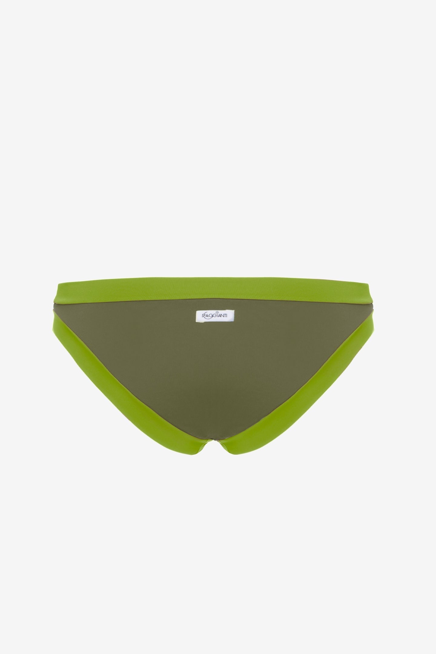 Layla | Slip Vita Bassa Bordato - Verde Militare/Verde - donna - Raggianti