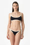 Elettra | Slip Annodato Bordato - Nero/Beige - donna - Raggianti