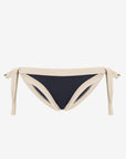 Elettra | Slip Annodato Bordato - Nero/Beige - donna - Raggianti