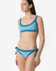 Elettra | Slip Annodato Bordato - Azzurro/Ottanio - donna - Raggianti