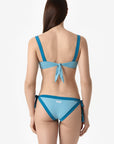 Elettra | Slip Annodato Bordato - Azzurro/Ottanio - donna - Raggianti