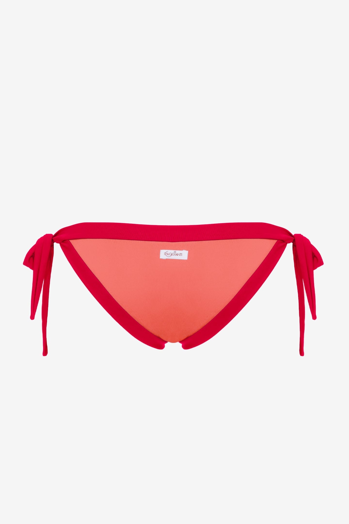 Elettra | Slip Annodato Bordato - Rosa/Rosso - donna - Raggianti